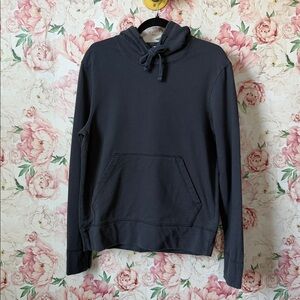 7-American Giant Mens Charcoal Gray Midweight Pullover Hoodie Sweater S USA MADE